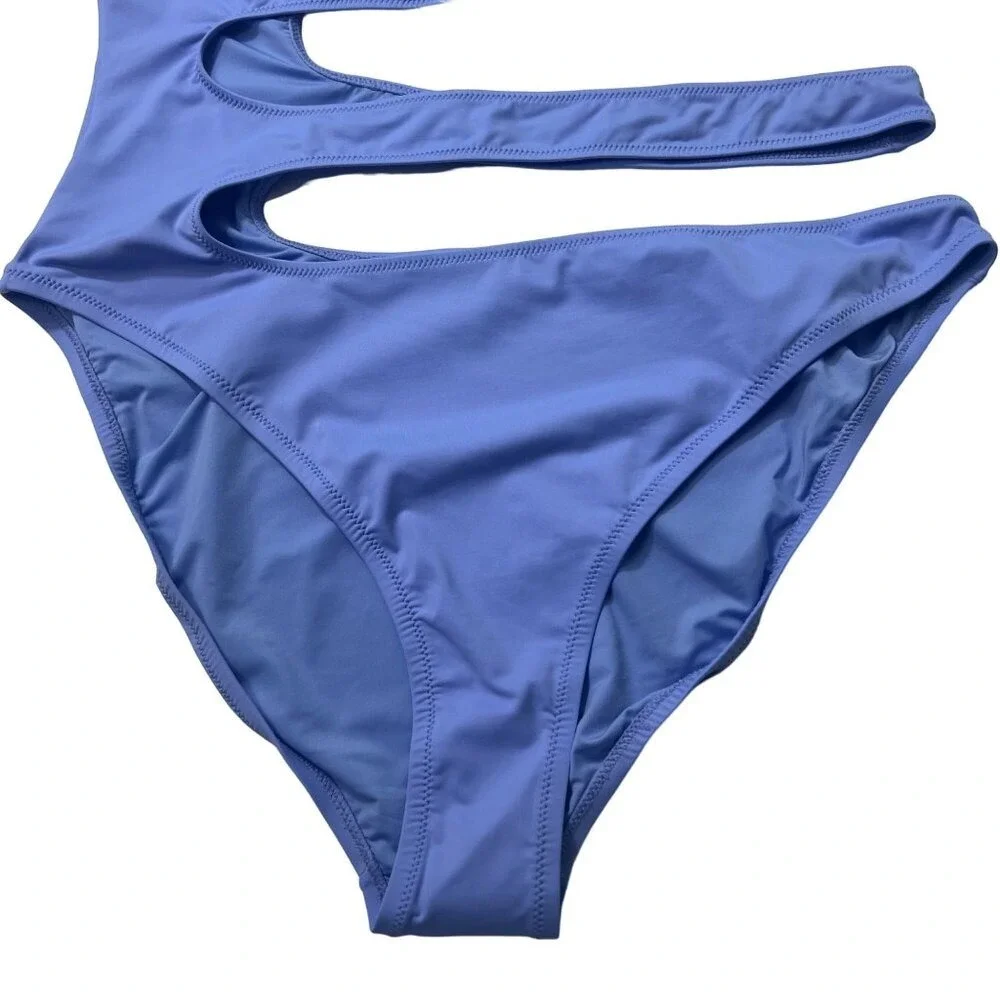 SKIMS Swim One Shoulder Monokini Periwinkle Womens‎ XL